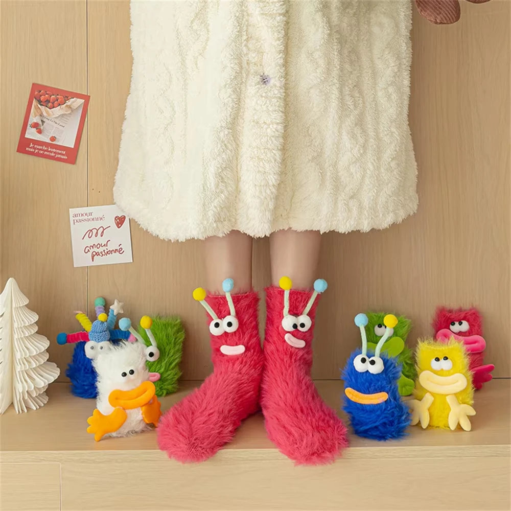 Furry Monster Foot Warmers
